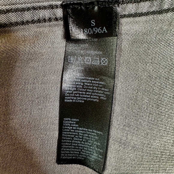 All Saints Men’s Flaxton Washed Denim Long Sleeve Button Down Top. Size Small - Picture 15 of 15